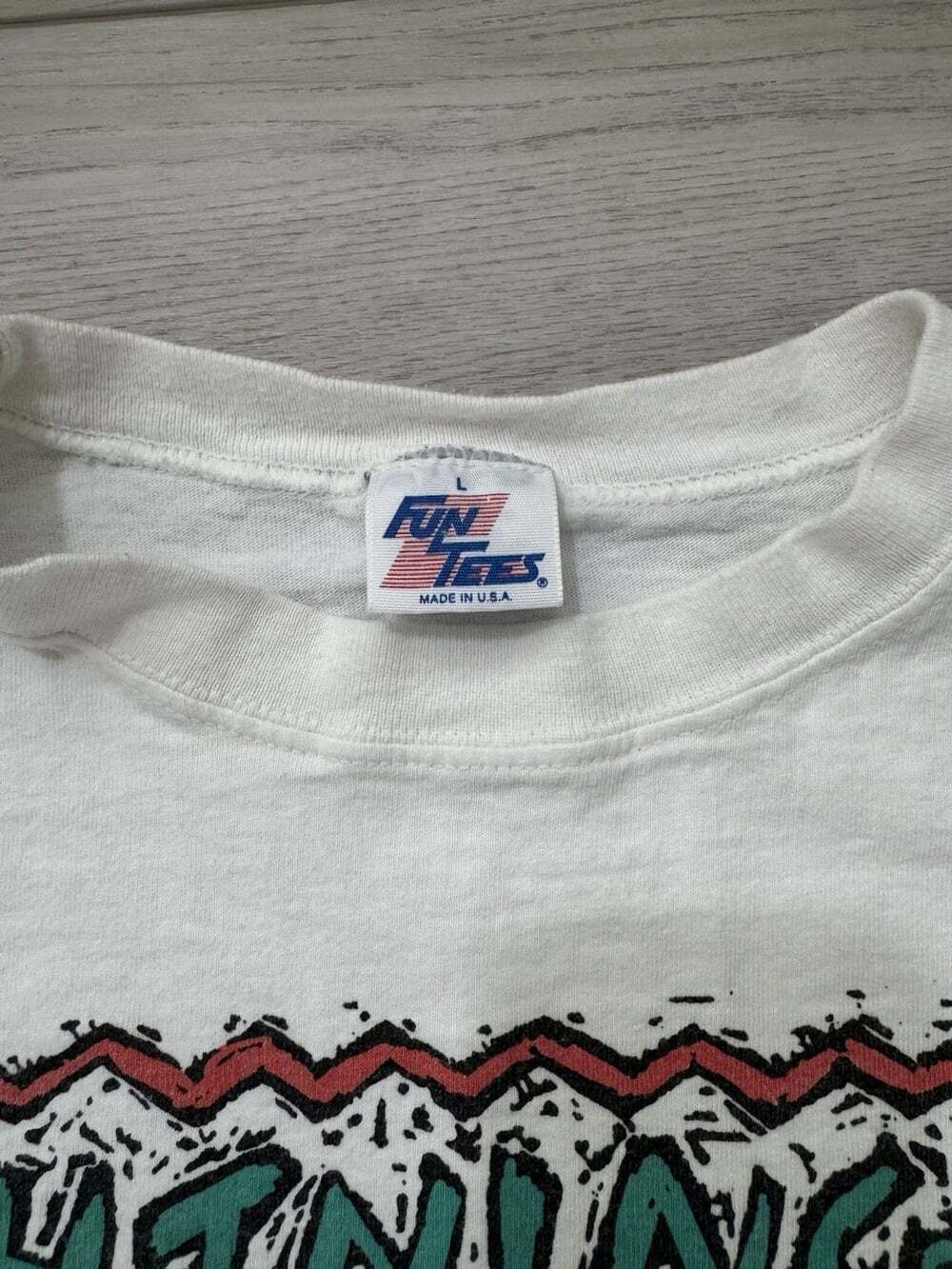 Vintage 90s Lightning Bolt Unnatural Selection Raglan Single Stitch USA L - Picture 3 of 5